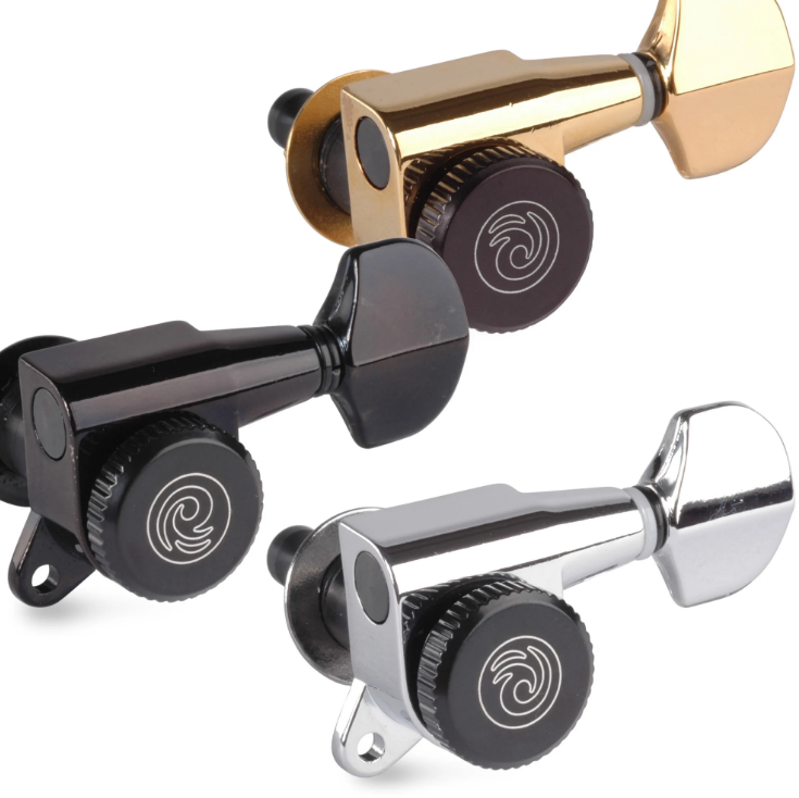 D'Addario Planet Waves Auto-Trim Tuning Machines 6-In-Line