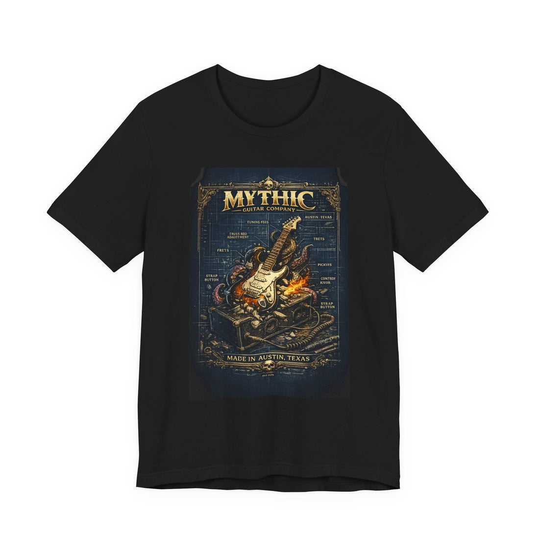 Express Your Passion for Music with Mythic Guitar Tees