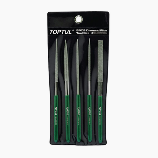 TOPTUL 5 piece Diamond Needle File Set