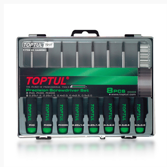 TOPTUL 8 piece Precision Screwdriver Set