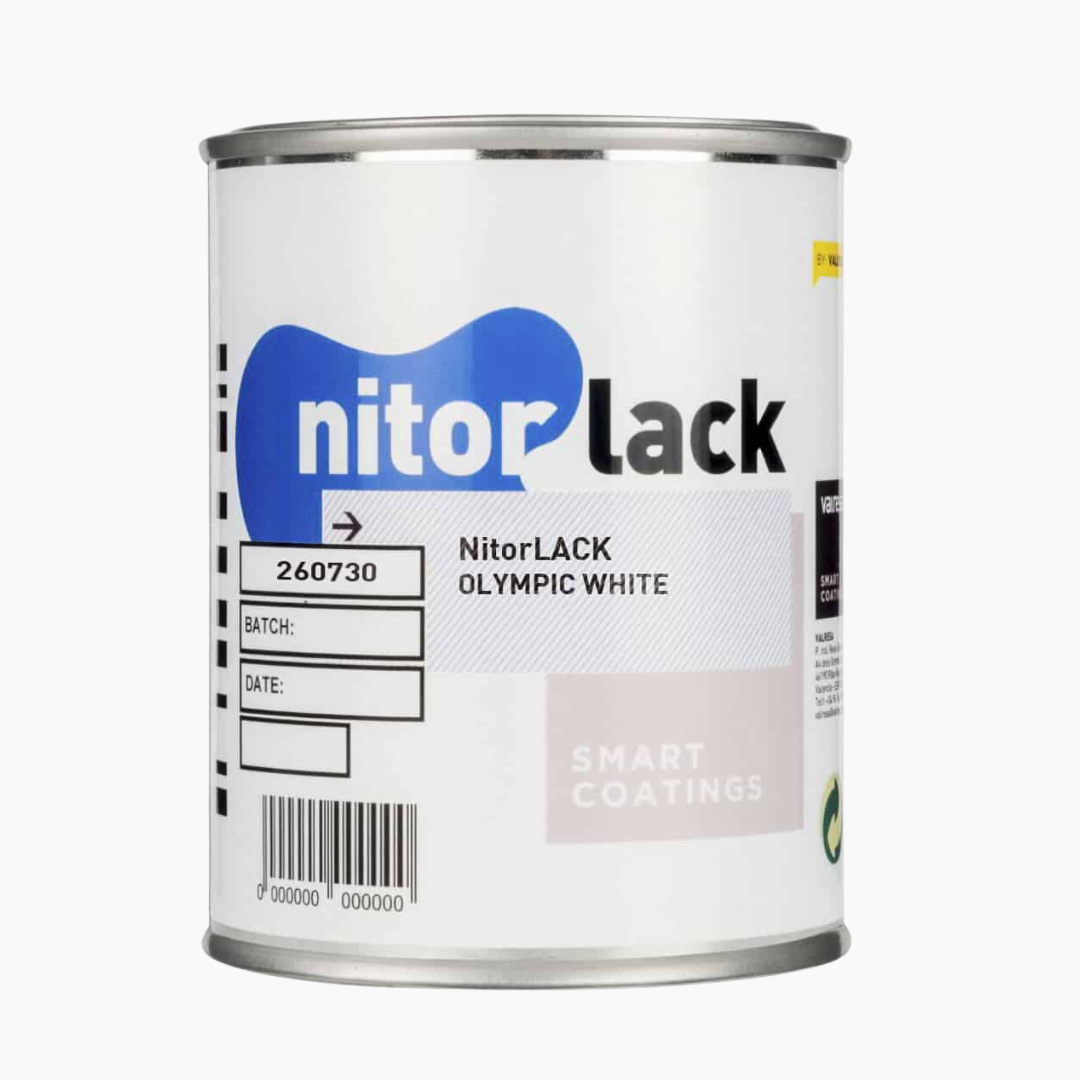 LT-9660-000 - Nitorlack Olympic White Finish Nitrocellulose 500ml Can