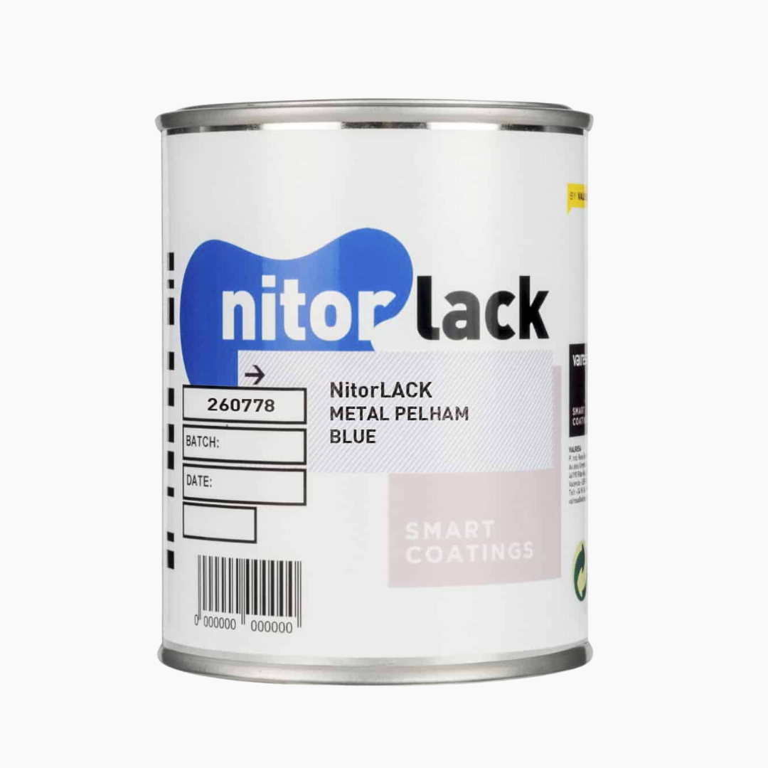 LT-9662-000 - Nitorlack Metal Pelham Blue Finish Nitrocellulose 500ml Can