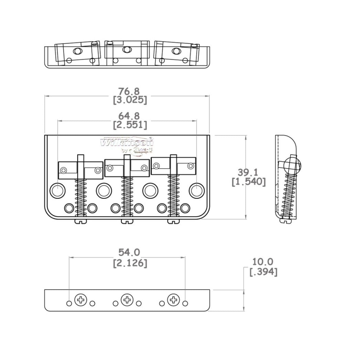 Wilkinson® Short Half Bridge for Telecaster®