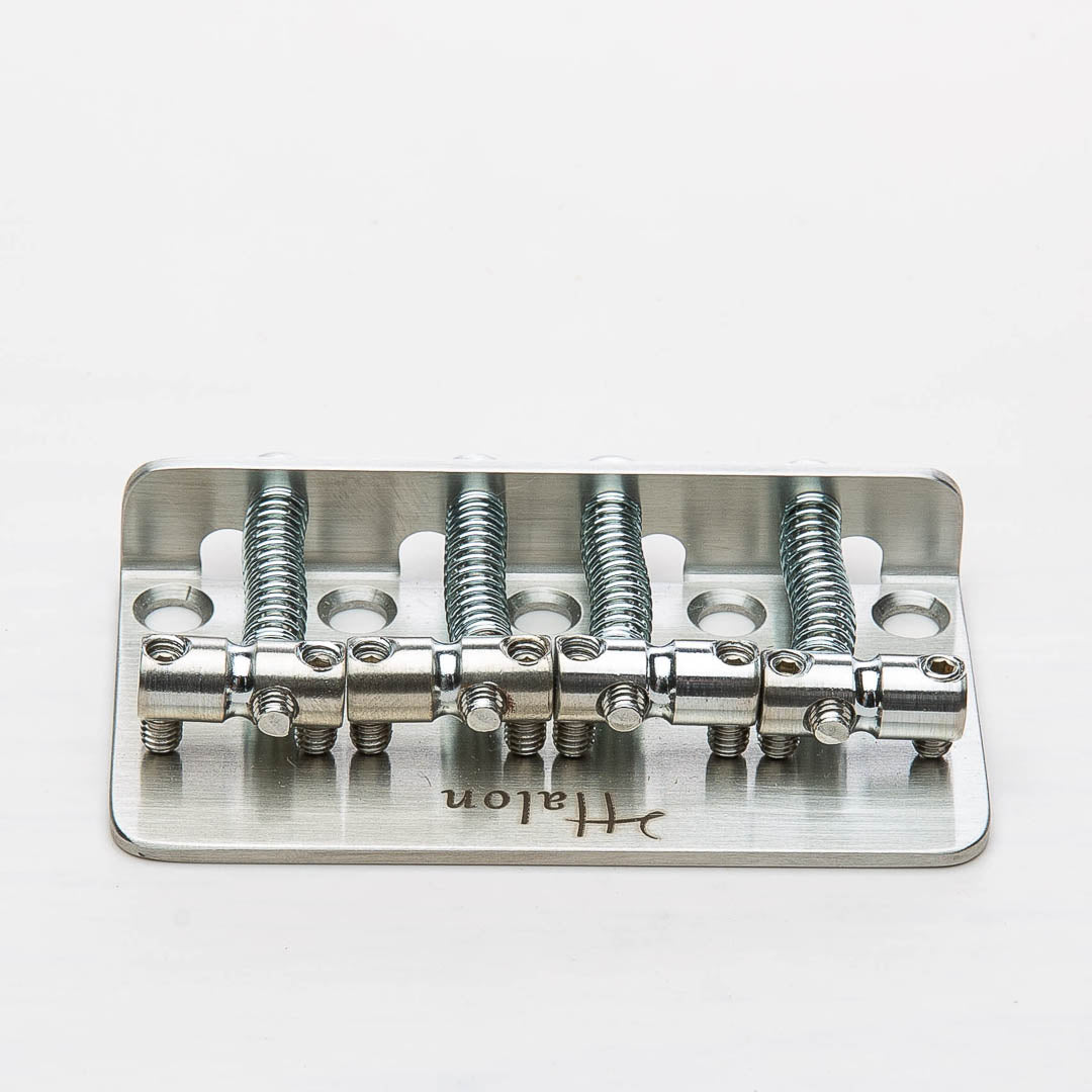 Halon - Full Steel 4 String Bass bridge - Stainless/Satin