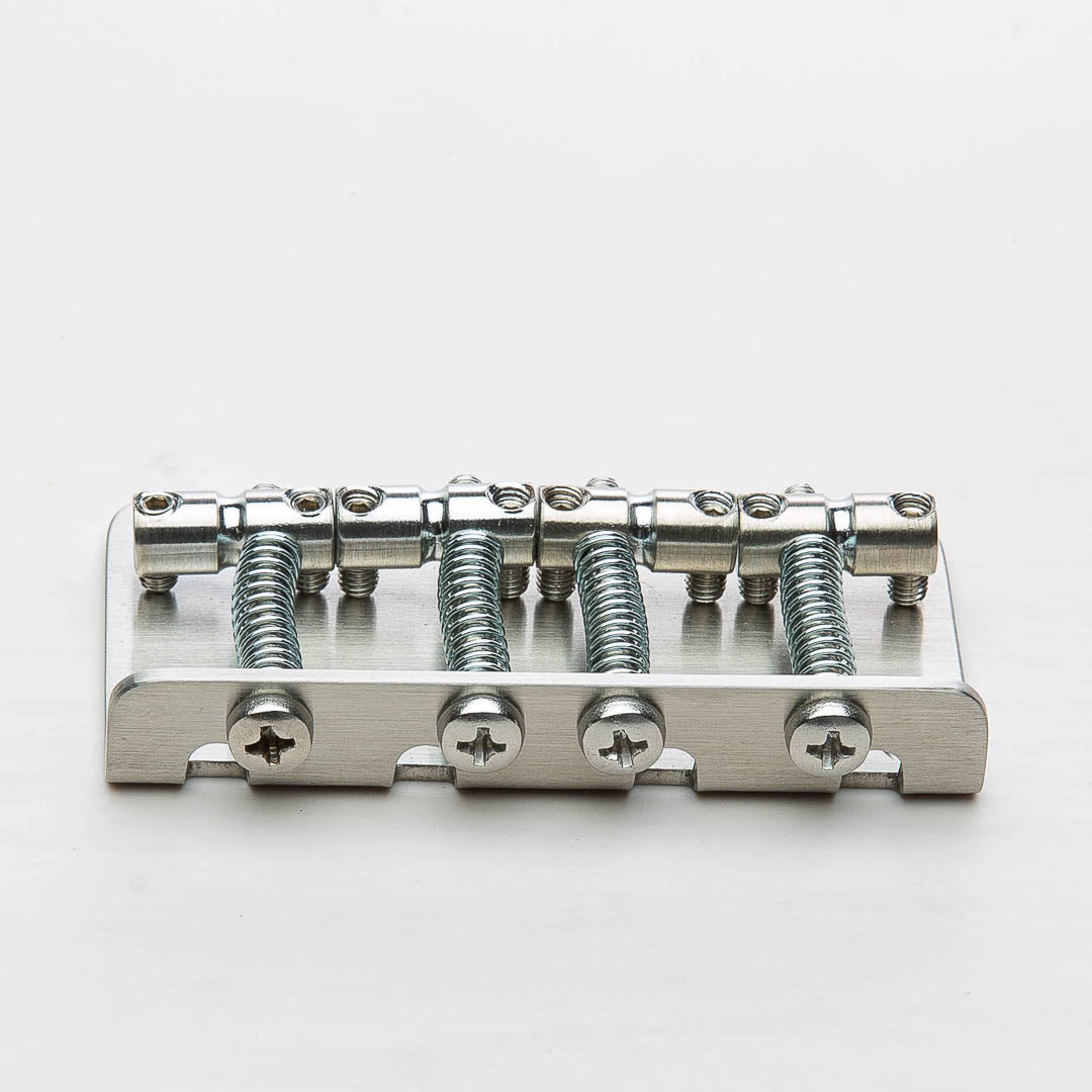 Halon - Full Steel 4 String Bass bridge - Stainless/Satin