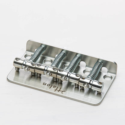 Halon - Full Steel 4 String Bass bridge - Stainless/Satin