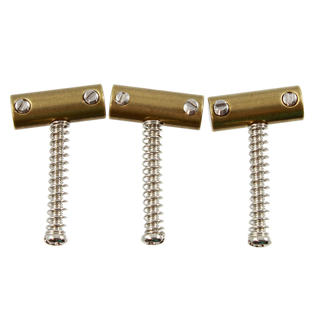 BP-2328-008 Tilted Brass Saddles Qty 3