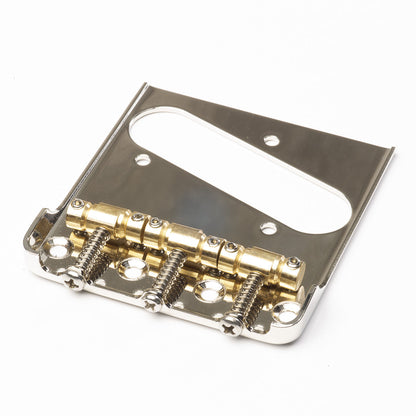 Allparts Telecaster® Bridge with Advanced Plating Compensated Saddles for use with Bigsby®