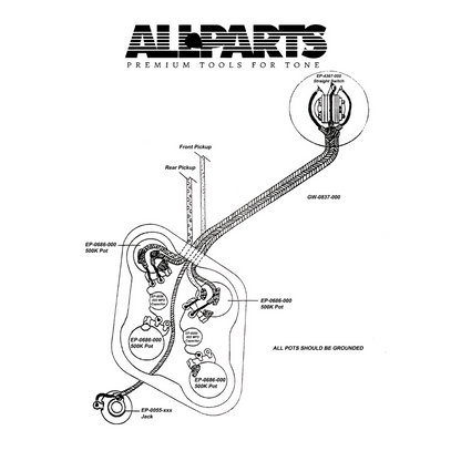 EP-4140-000 Wiring Kit for Gibson® Les Paul®