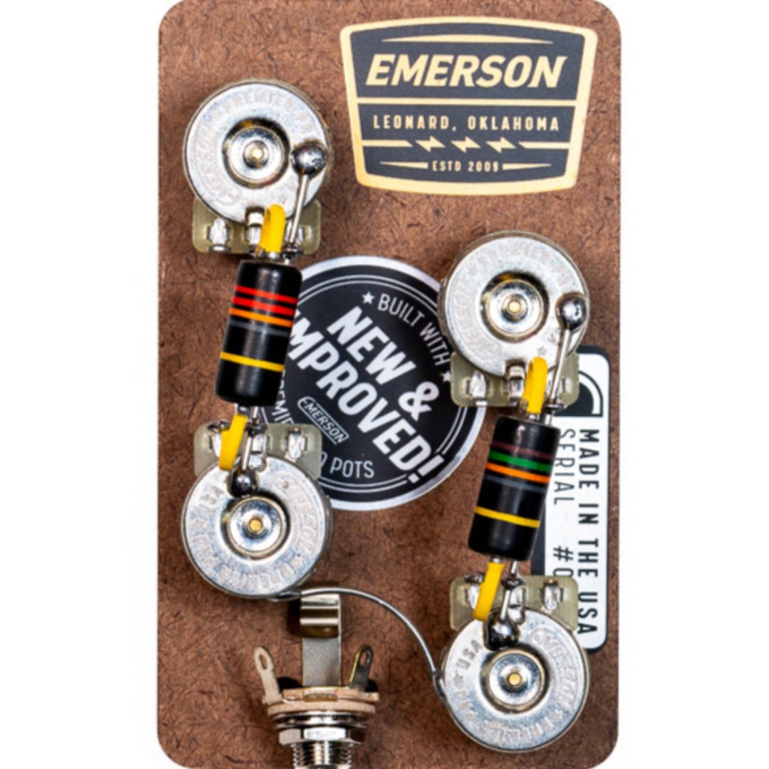 Emerson Custom Les Paul Prewired Kit with Long Shaft Pots