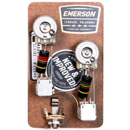 Emerson Custom Les Paul Prewired Kit with Long Push Pull Pots