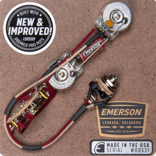 Emerson Custom Telecaster 3-Way Prewired Kit - Reverse Control Layout