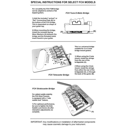 TB-3552-010 - Babicz Full Contact FCH BFG TELE STYLE HUMBUCKER TOP LOAD