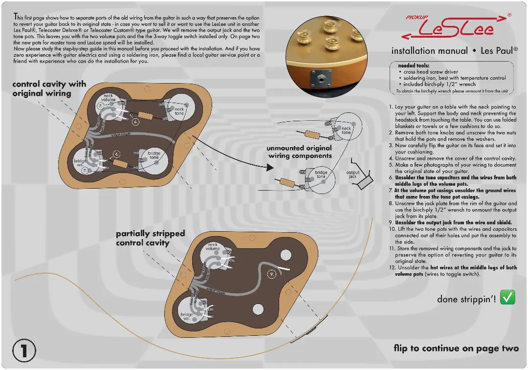 Pickup Leslee for Les Paul