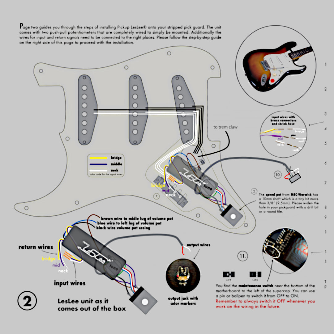 Pickup Leslee for Stratocaster