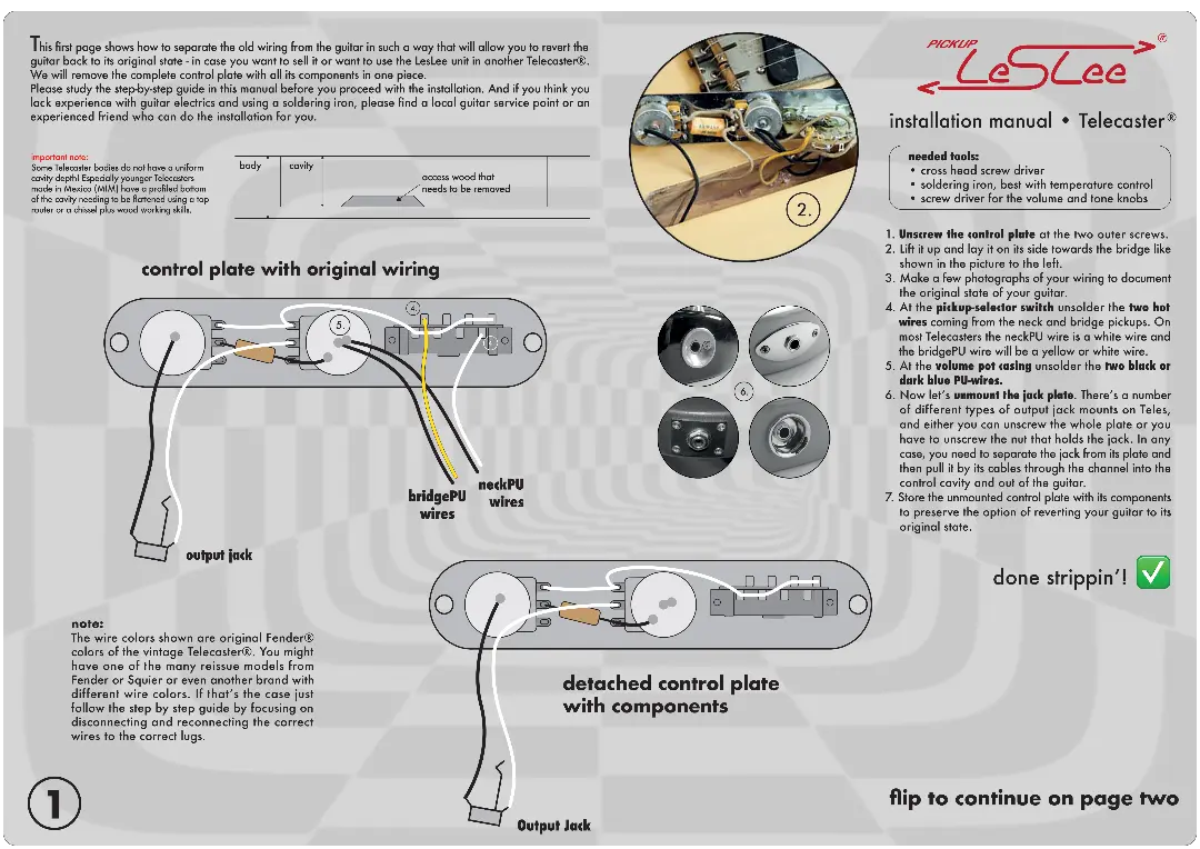 Pickup Leslee for Telecaster