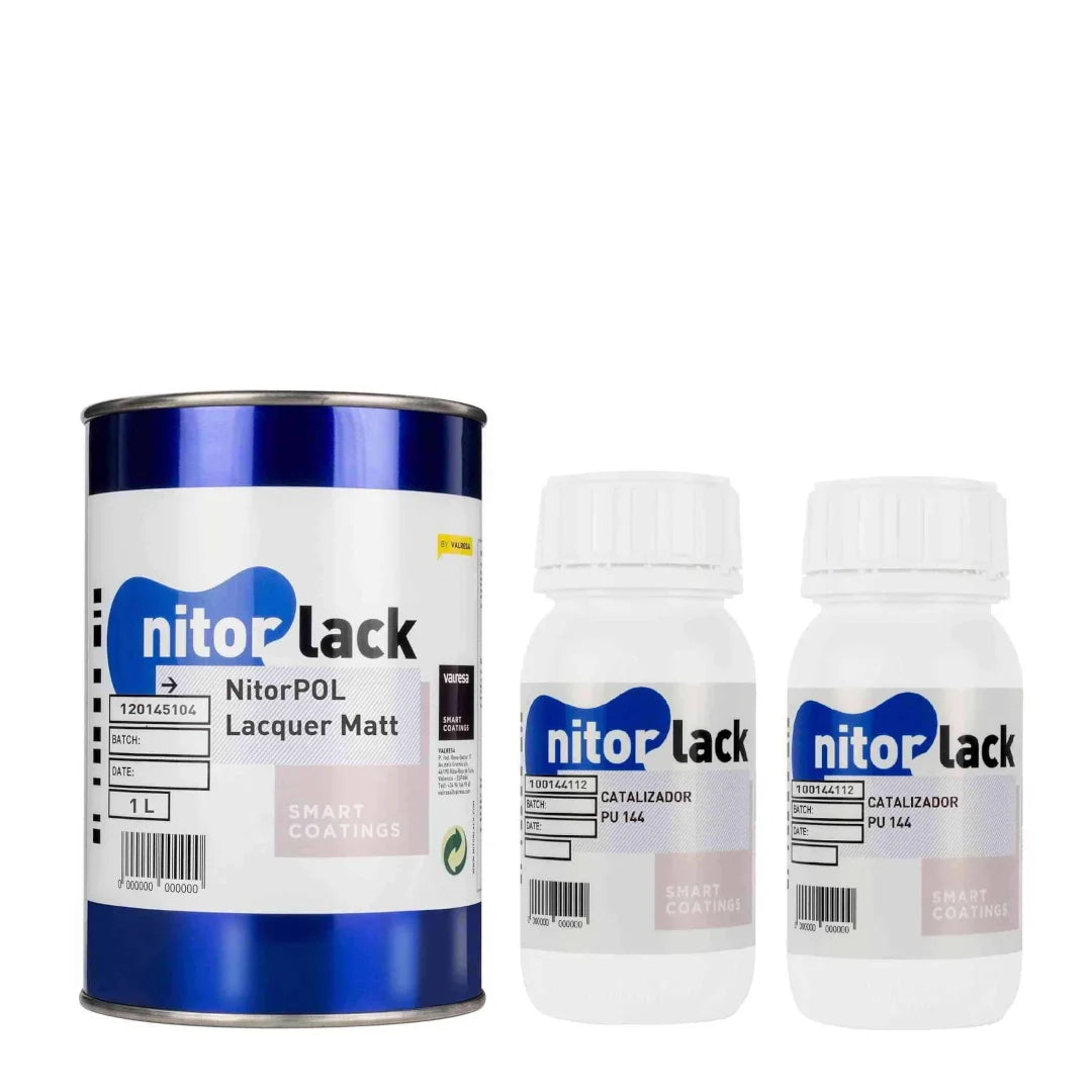 Nitorlack Clear Matte Polyurethane 1L Can (includes catalyst)