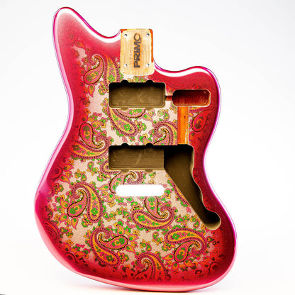 Primo Replacement Jazzmaster Body - Strat Trem - Pink Paisley