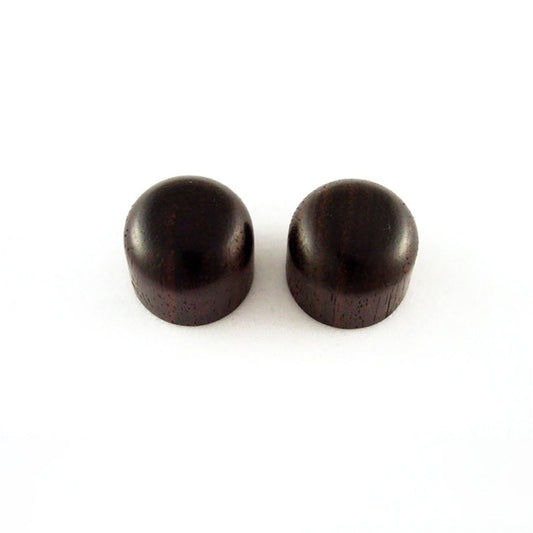 PK-0198 Set of 2 Dark Wooden Dome Knobs