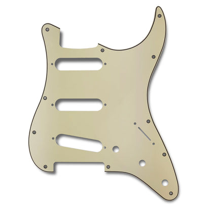 Primo Pickguard for Stratocaster, S-S-S Pickup Configuration