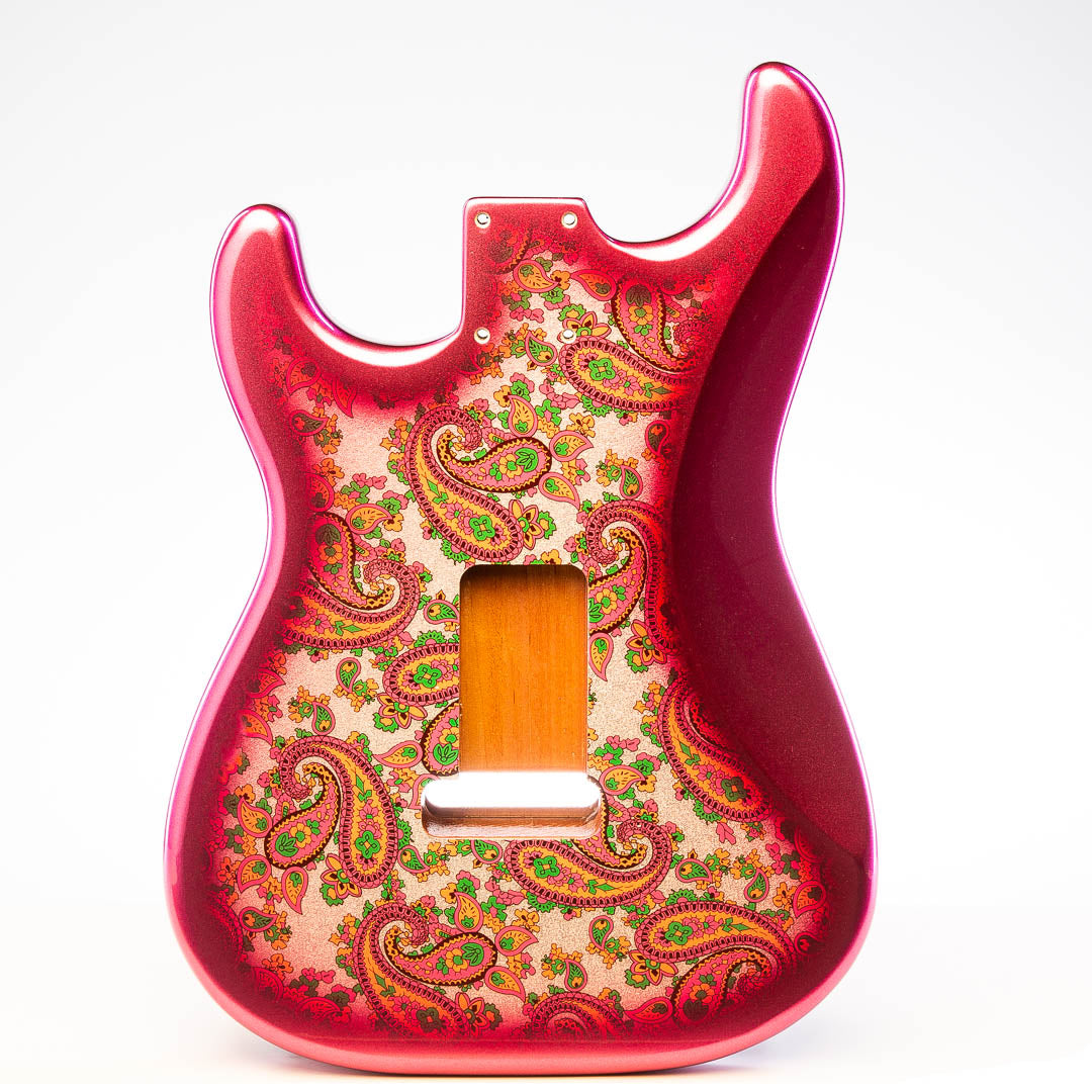 Primo Replacement Strat Body - Pink Paisley