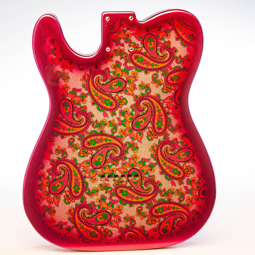 Primo Replacement Tele Body - Pink Paisley