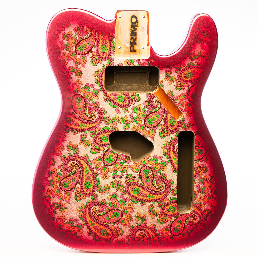 Primo Replacement Tele Body - Pink Paisley