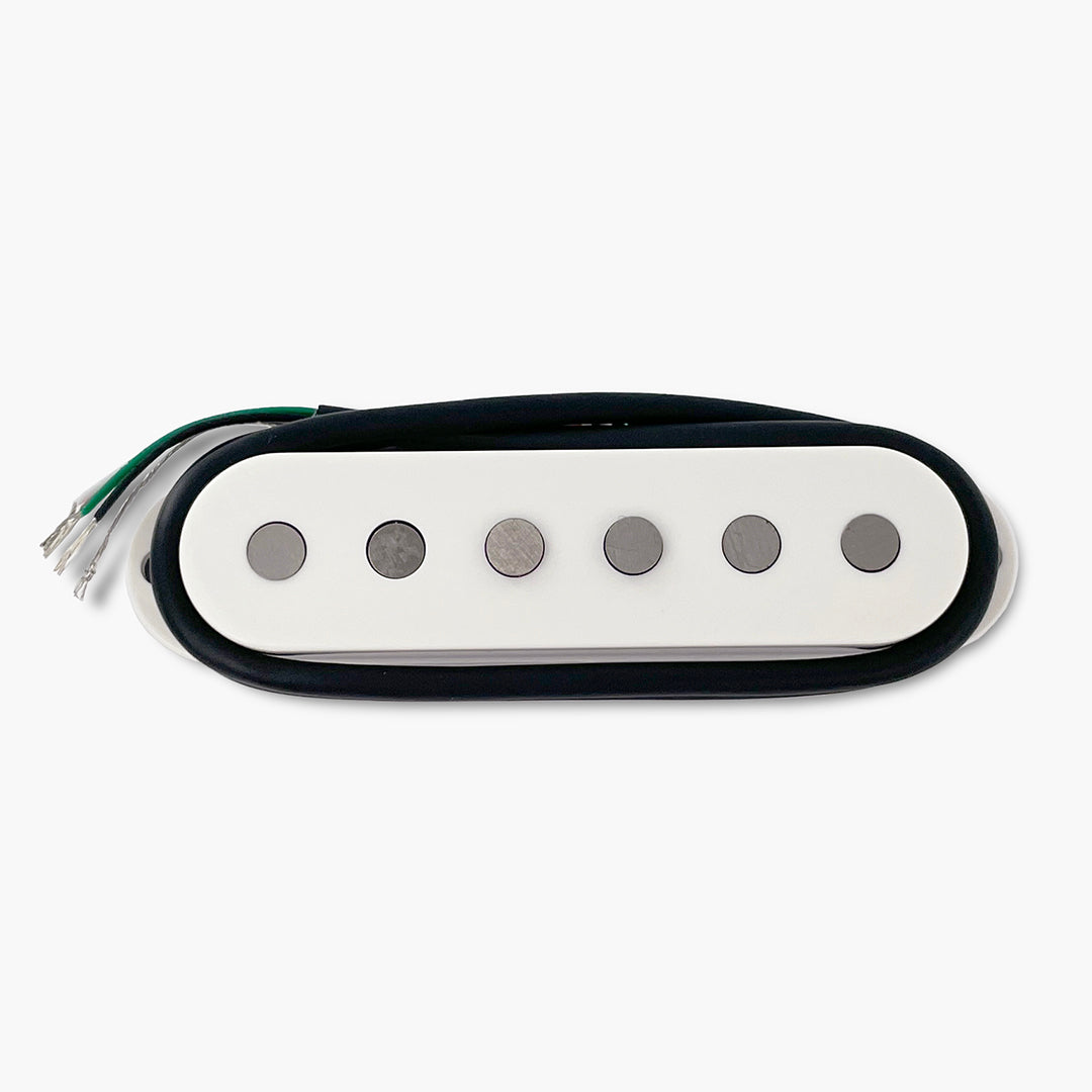 Razor® Hihō Hidden Gem Single-Space Stacked Humbucking Pickup For Stratocaster® - White