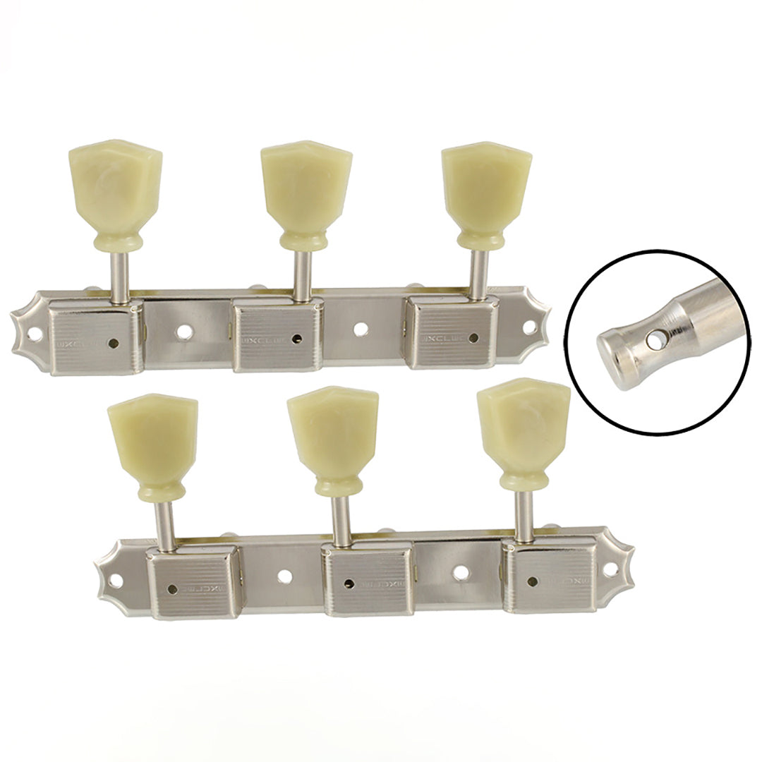 TK-0708-001 Nickel Vintage Style 3x3 Keys with Keystone Button (set of 2)