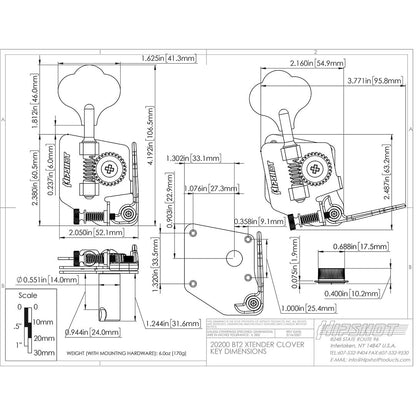 TK-7120-001 Hipshot BT2 Extender Nickel