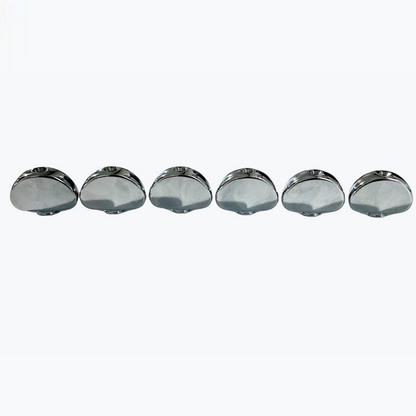 TK-7729-010 Grover Chrome Kidney Buttons, SET OF 6