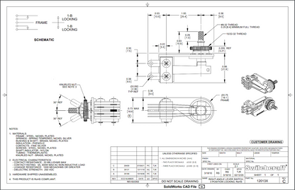 EP-4365-B00 Switchcraft Right Angle Toggle - 15 Piece Bulk Pack