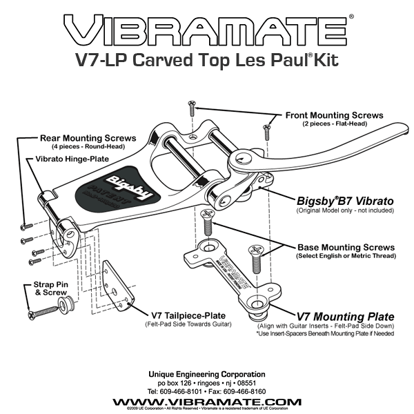 TP-3770 Vibramate® V7 for Bigsby® and Gibson® Les Paul®