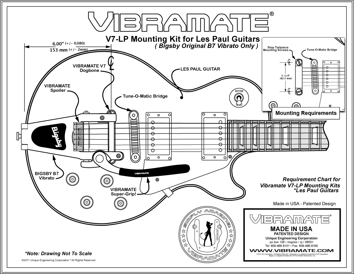 TP-3770 Vibramate® V7 for Bigsby® and Gibson® Les Paul®