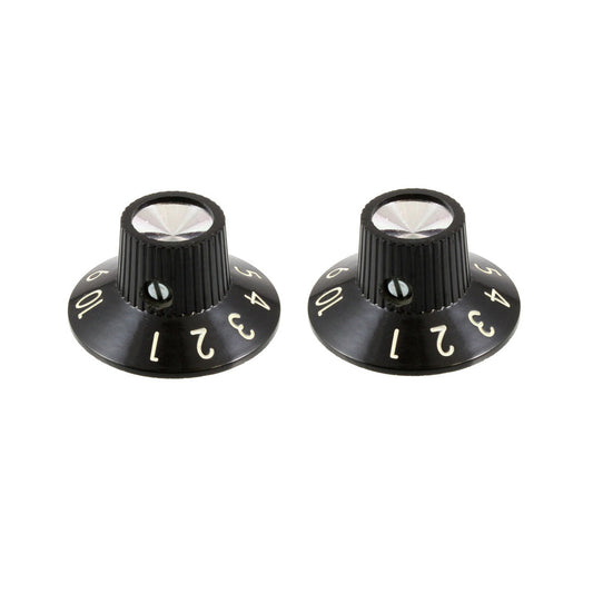 PK-0145-023 Set of 2 Black Amp Knobs