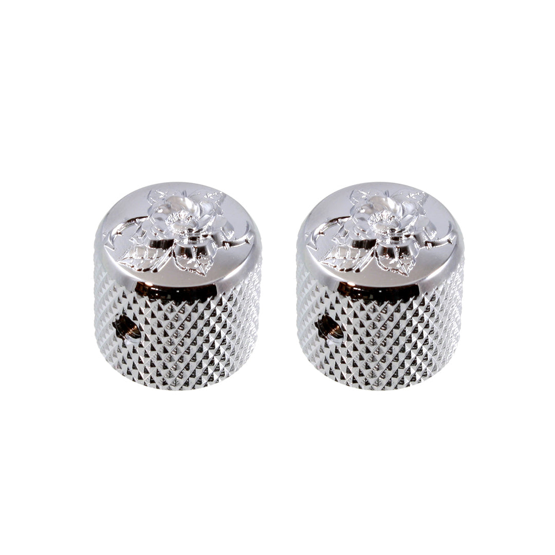 MK-3151-010 Gotoh Short Engraved Dome Knobs (Qty 2)